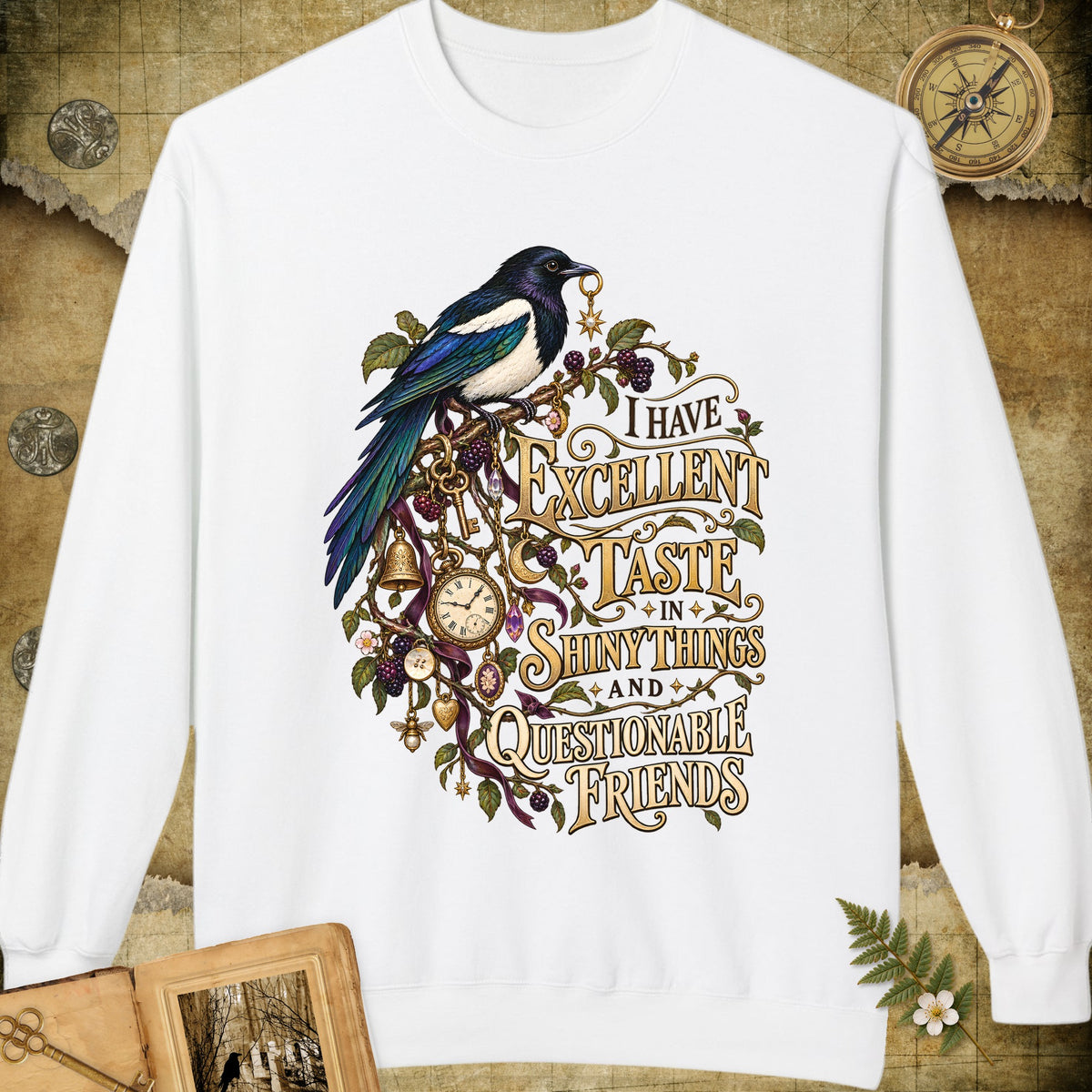 The Magpie Society Sweatshirt - White