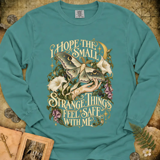 The Moth Whisperer Long Sleeve T-Shirt - Seafoam