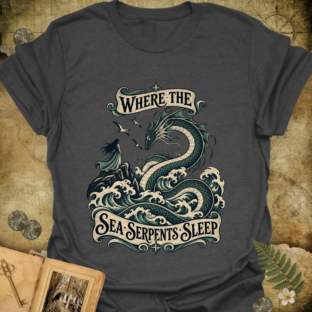 The Sea Serpents T-Shirt - Dark Heather