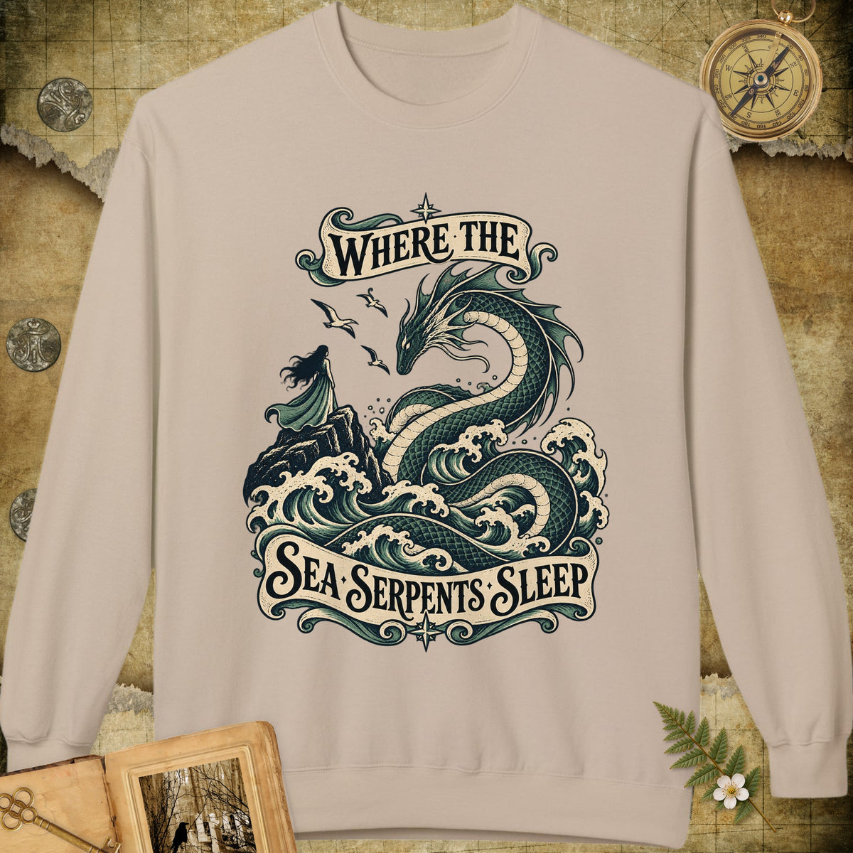 The Sea Serpents Sweatshirt - Sand