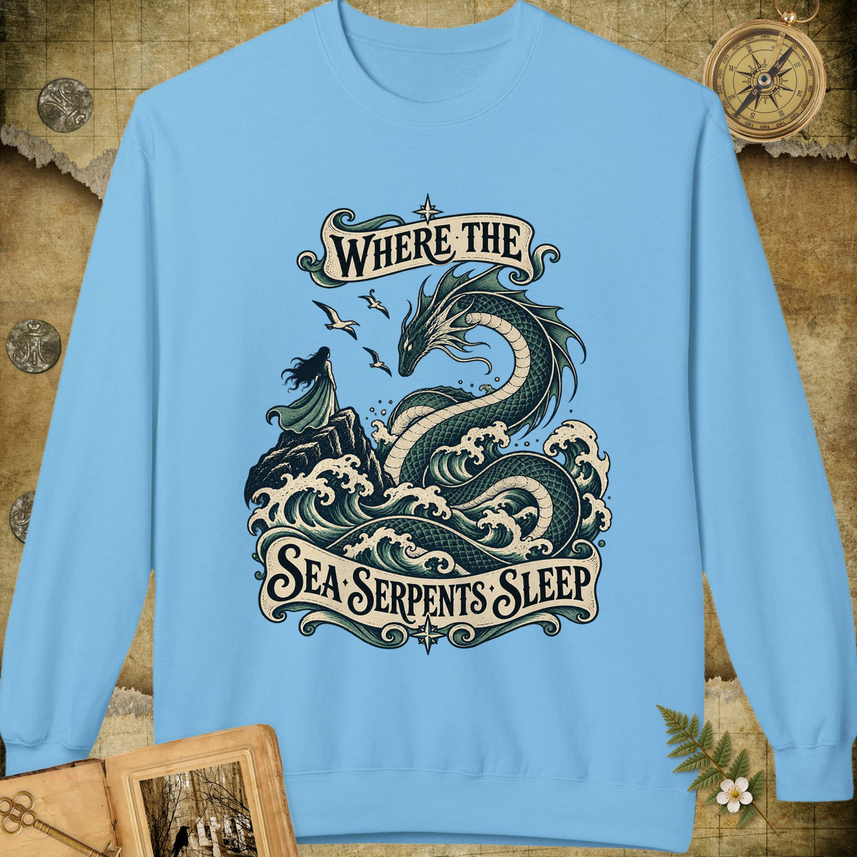 The Sea Serpents Sweatshirt - Sky