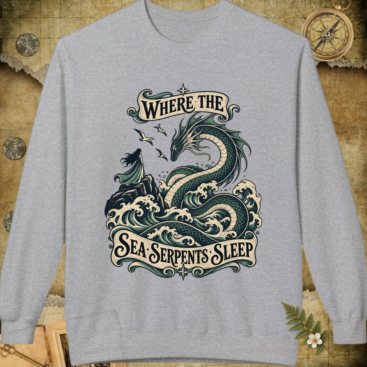 The Sea Serpents Sweatshirt - Sport Grey