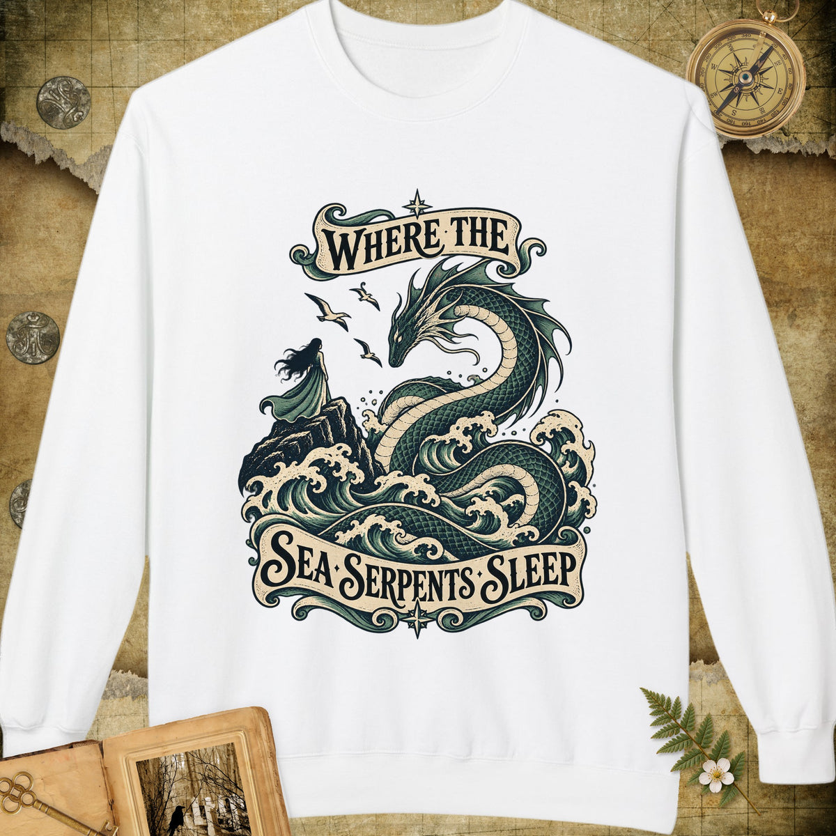 The Sea Serpents Sweatshirt - White