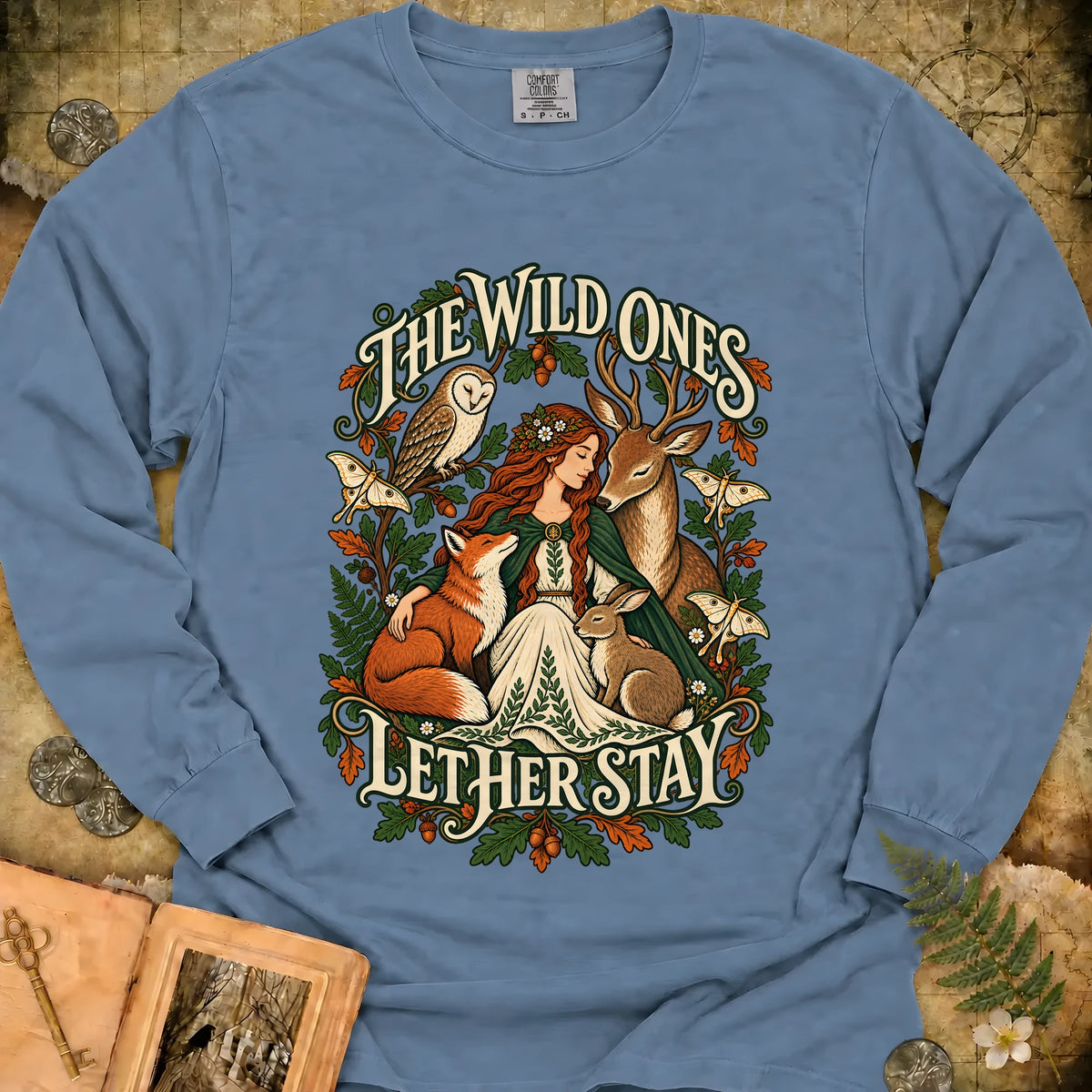 The Wild Ones Long Sleeve T-Shirt - Blue Jean