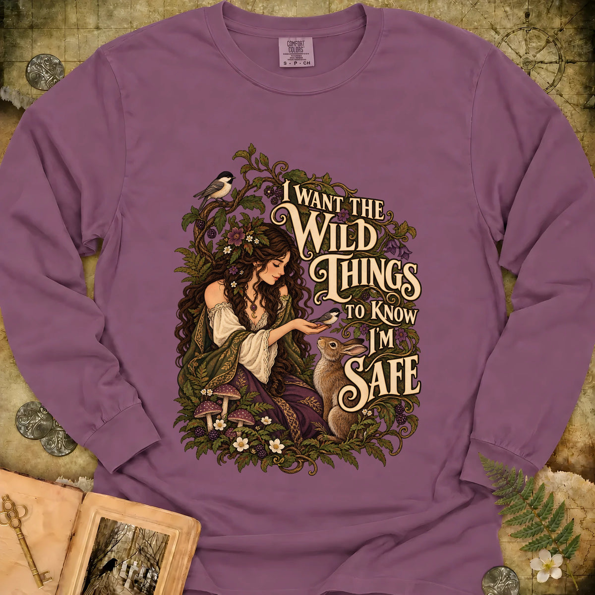 The Woodland Trust Long Sleeve T-Shirt - Berry