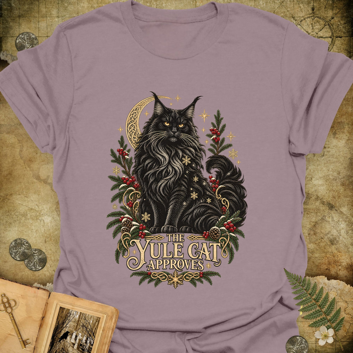 The Yule Cat Approves T-Shirt - Paragon