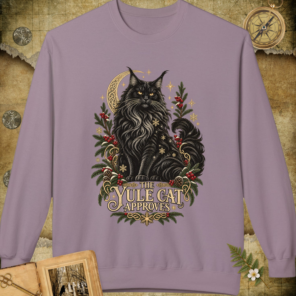 The Yule Cat Approves Sweatshirt - Paragon