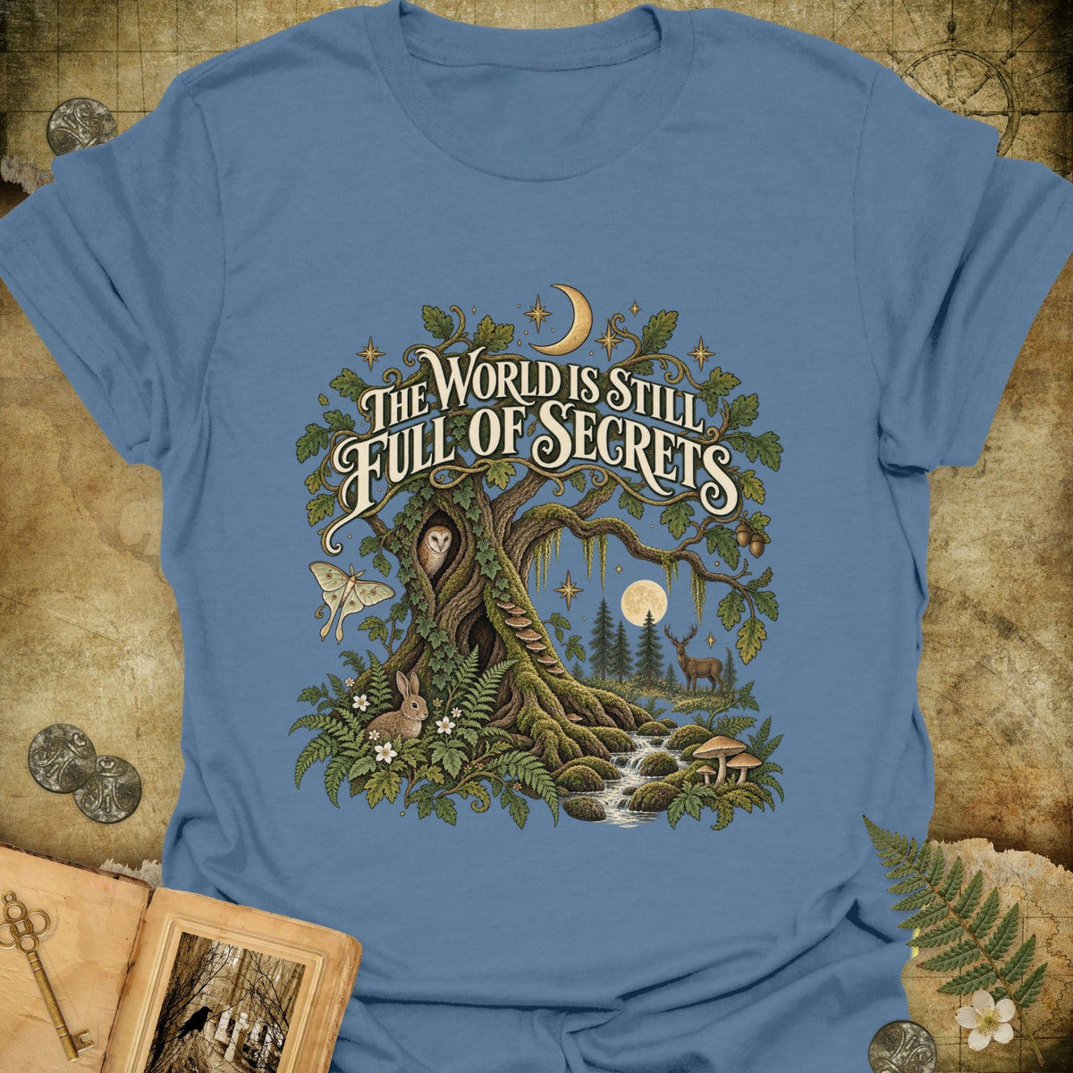 TLWIF Studio | Indigo Blue | Full of Secrets T-Shirt