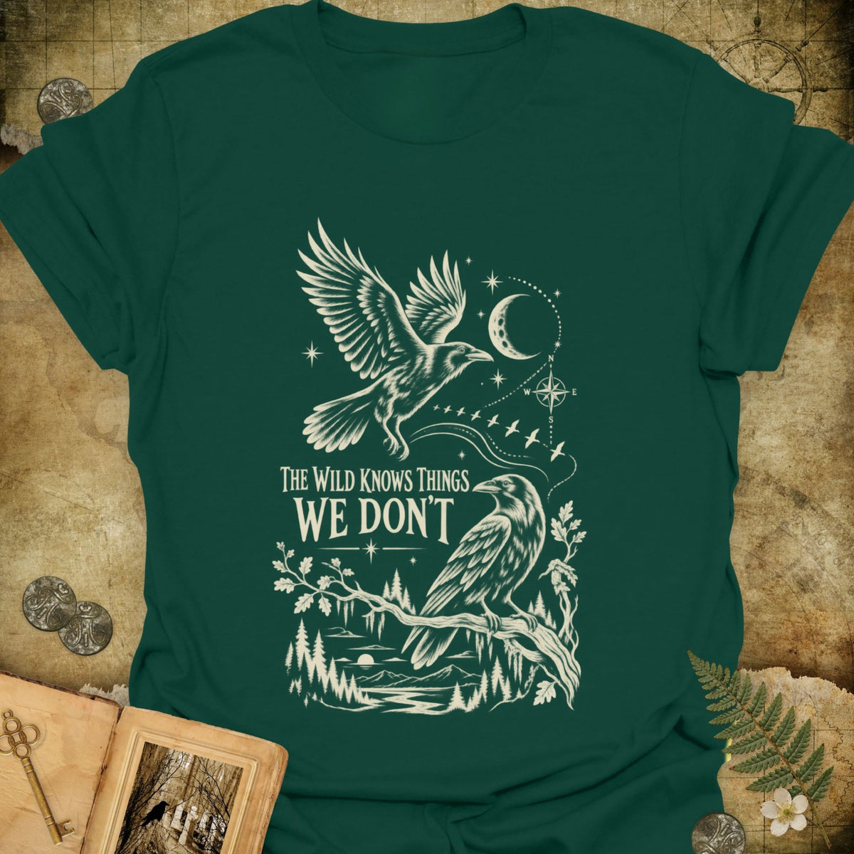 TLWIF Studio | Forest Green | The Wild Knows T-Shirt