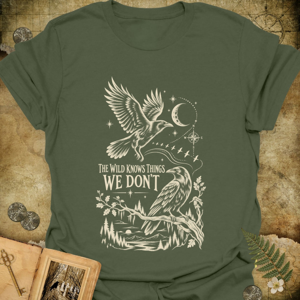 TLWIF Studio | Military Green | The Wild Knows T-Shirt