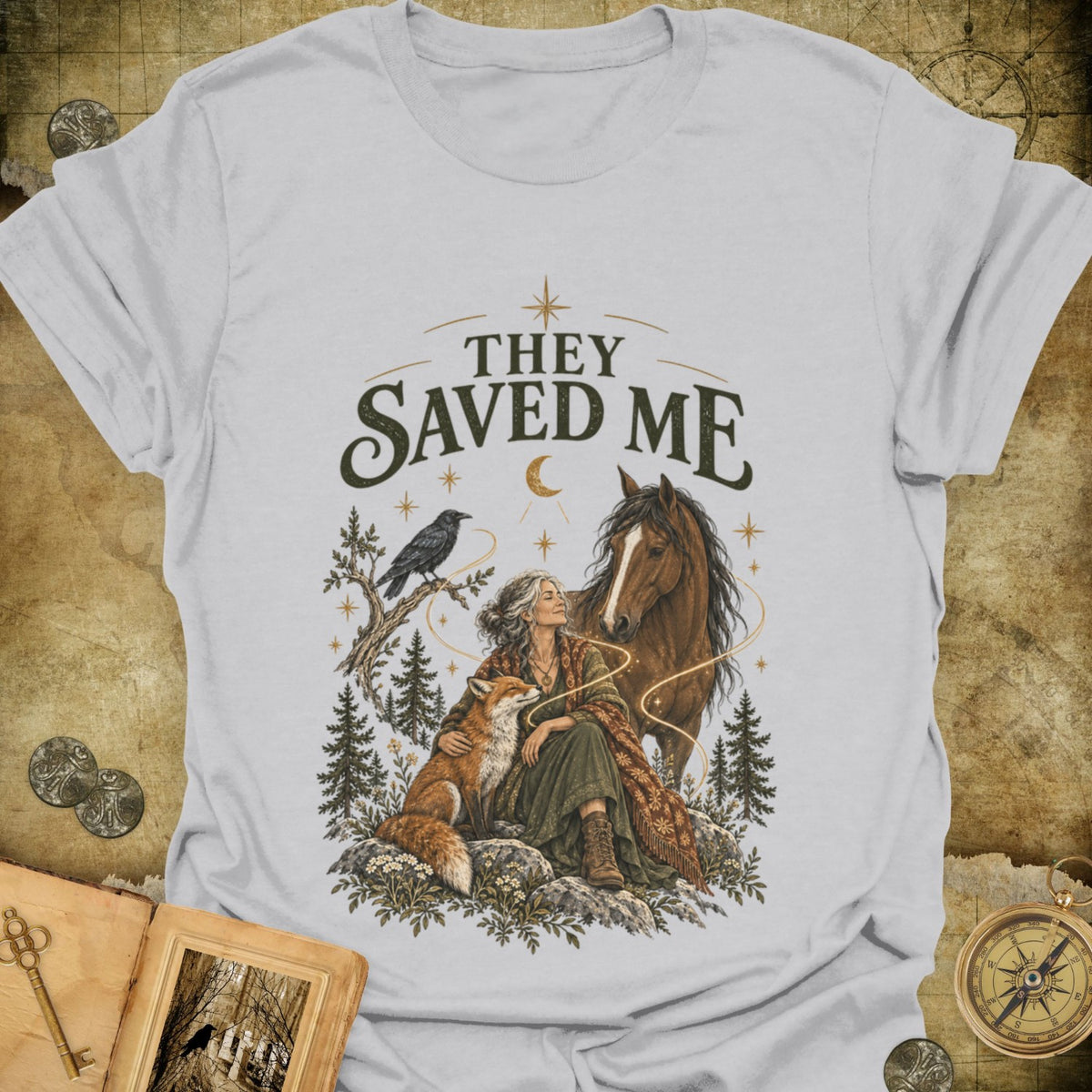 TLWIF Studio | Ice Grey | They Saved Me T-Shirt