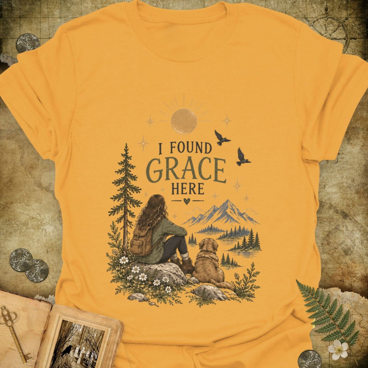 TLWIF Studio | Gold | I Found Grace T-Shirt