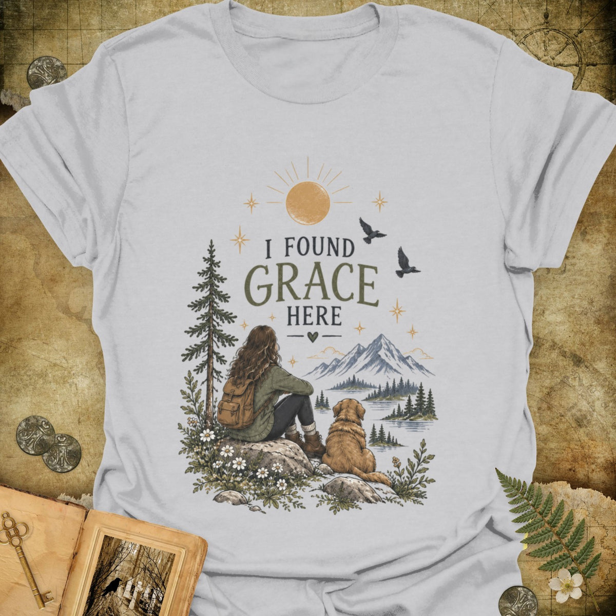 TLWIF Studio | Ice Grey | I Found Grace T-Shirt