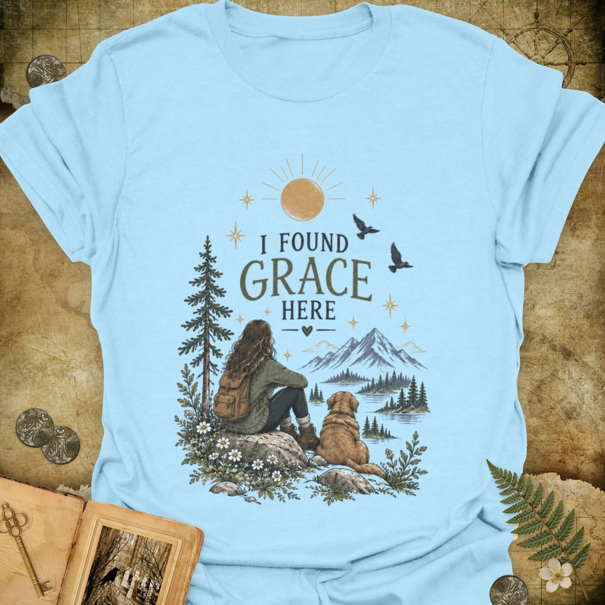 TLWIF Studio | Light Blue | I Found Grace T-Shirt