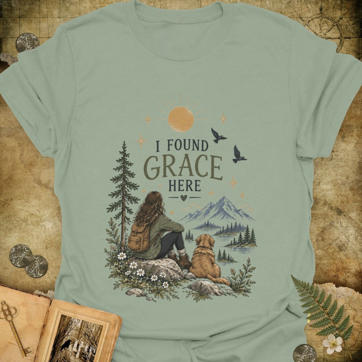 TLWIF Studio | Sage | I Found Grace T-Shirt