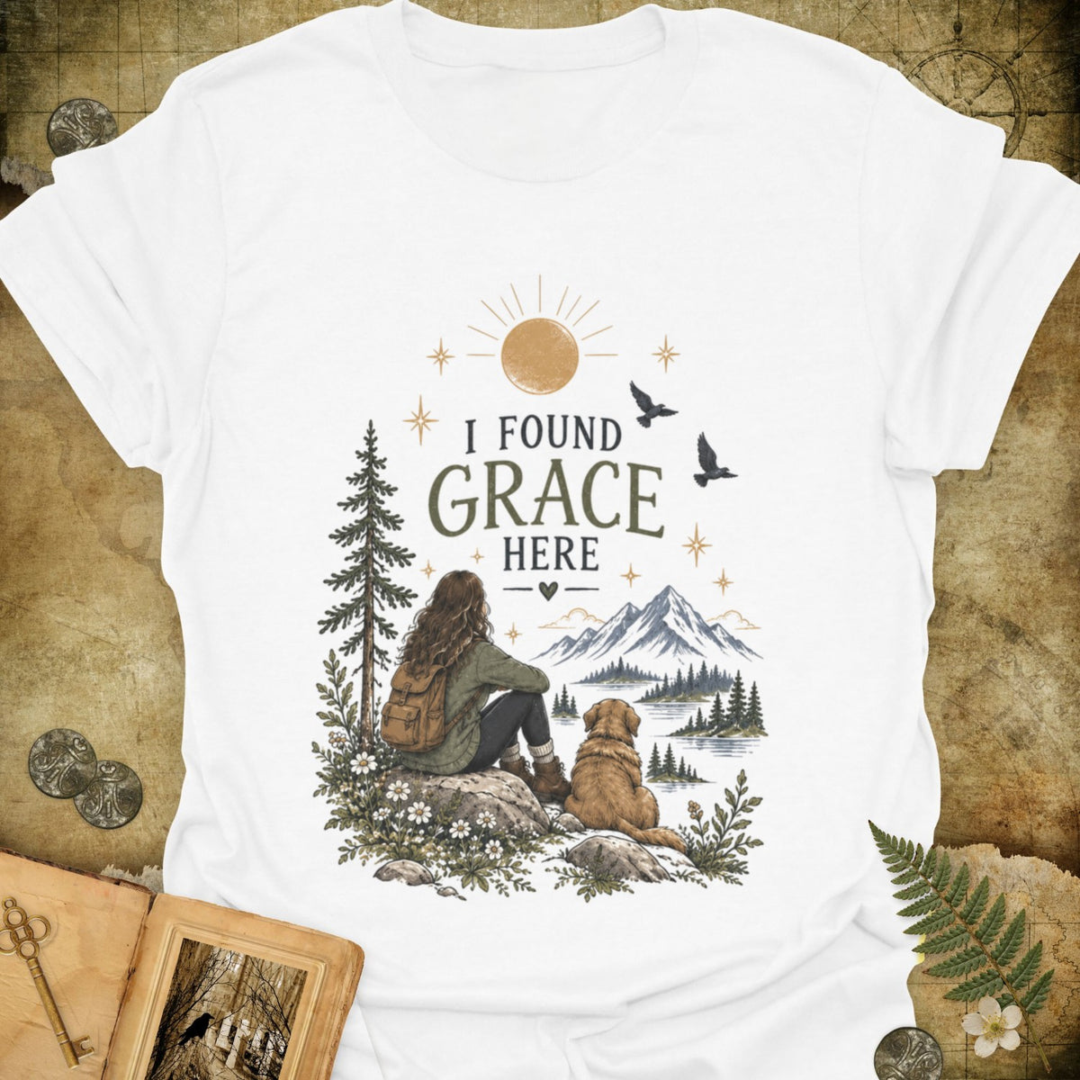 TLWIF Studio | White | I Found Grace T-Shirt