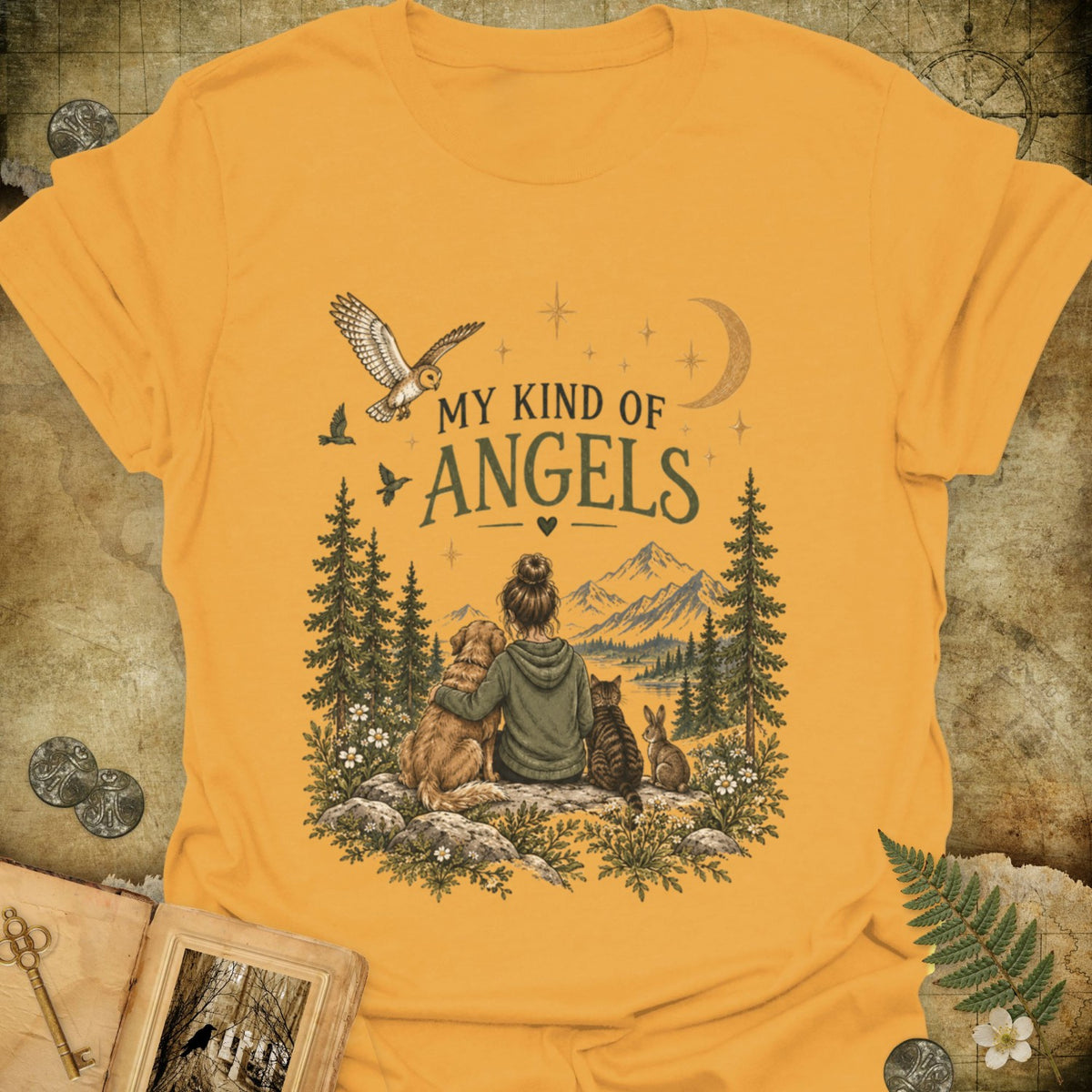 TLWIF Studio | Gold | My Kind of Angels T-Shirt