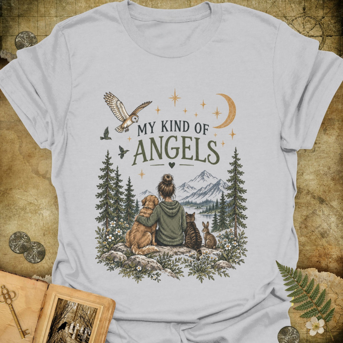 TLWIF Studio | Ice Grey | My Kind of Angels T-Shirt