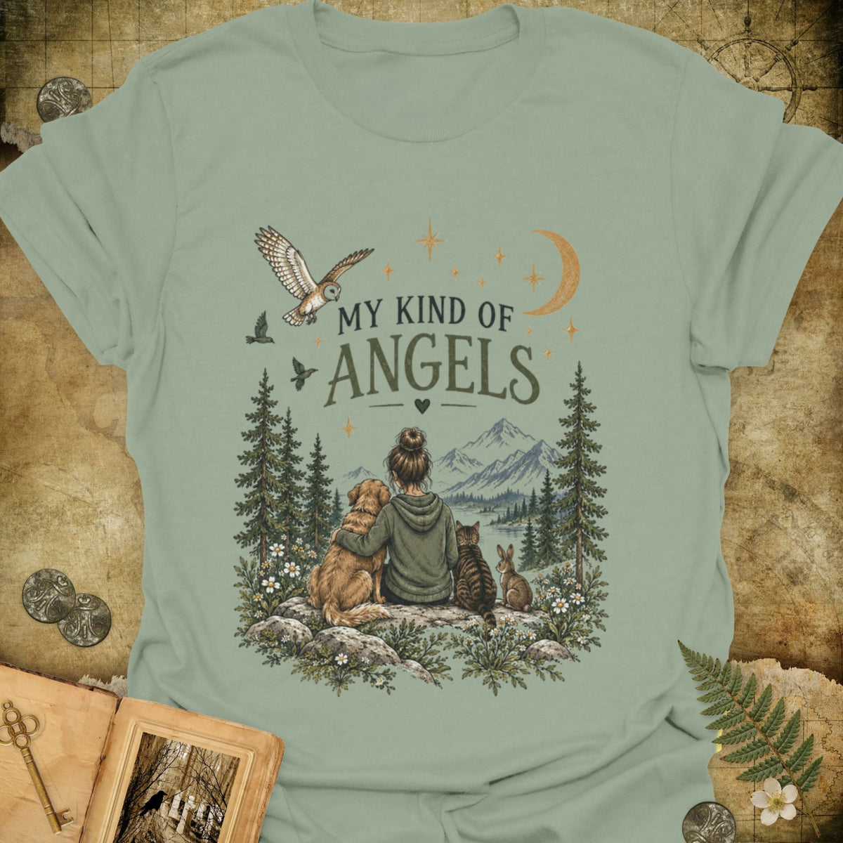 TLWIF Studio | Sage | My Kind of Angels T-Shirt