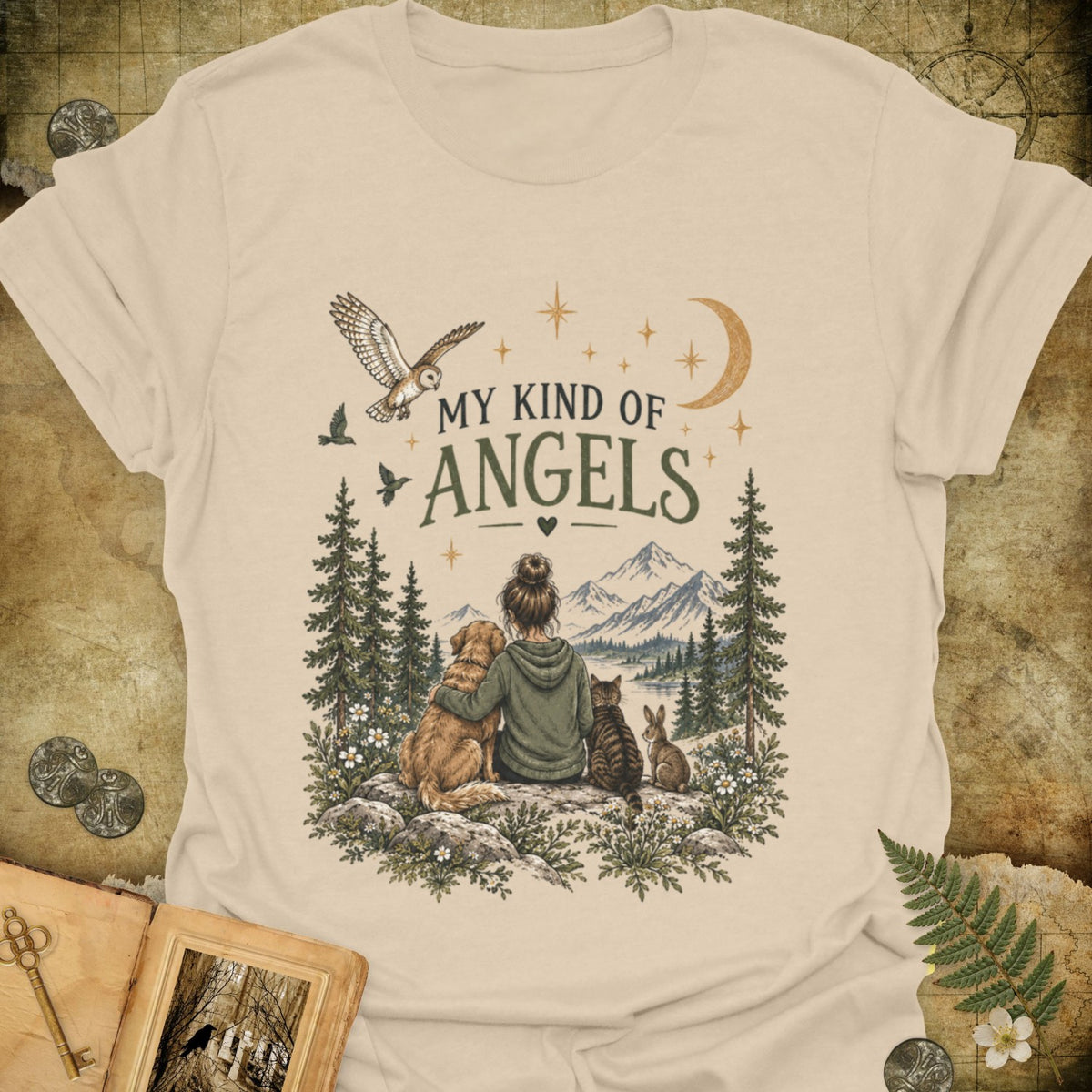 TLWIF Studio | Sand | My Kind of Angels T-Shirt