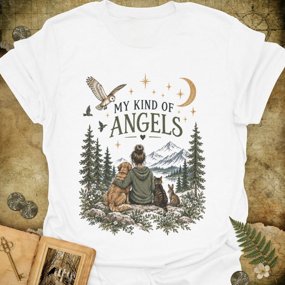 TLWIF Studio | White | My Kind of Angels T-Shirt