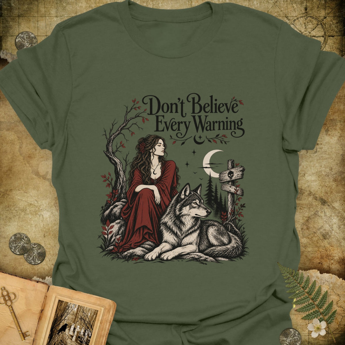 TLWIF Studio | Military Green | Don't Believe T-Shirt