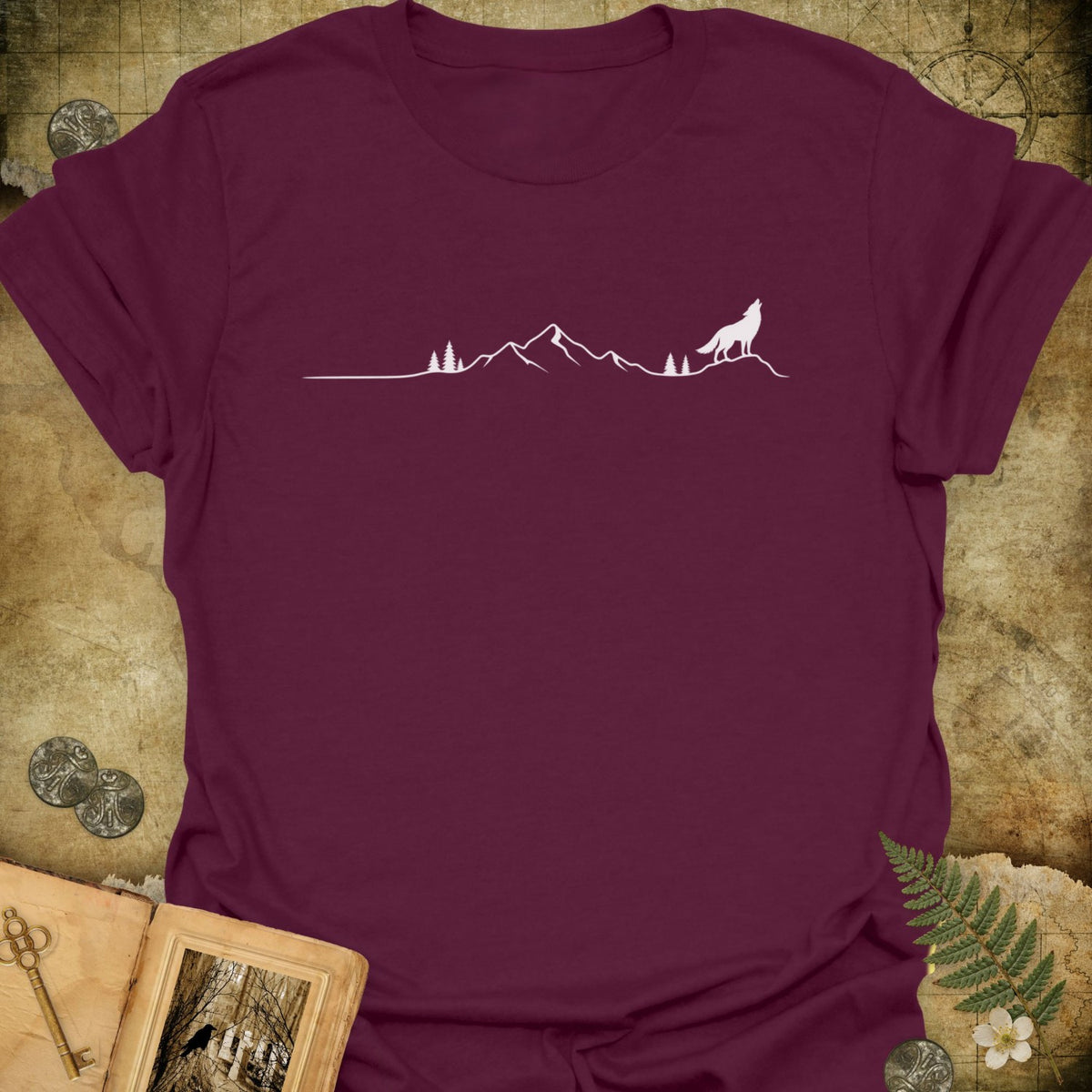 TLWIF Studio | Maroon | Lone Wolf T-Shirt