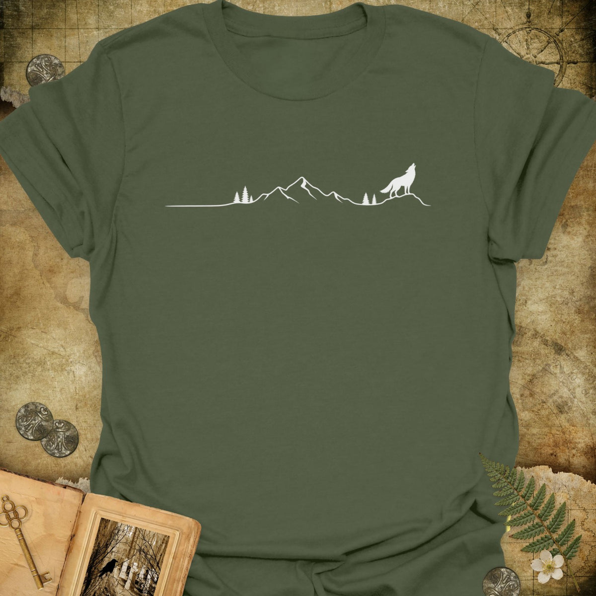 TLWIF Studio | Military Green | Lone Wolf T-Shirt