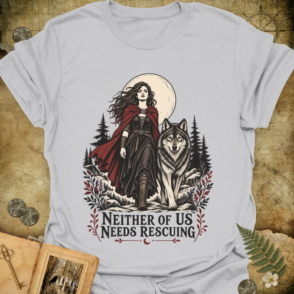 TLWIF Studio | Ice Grey | No Rescuing T-Shirt