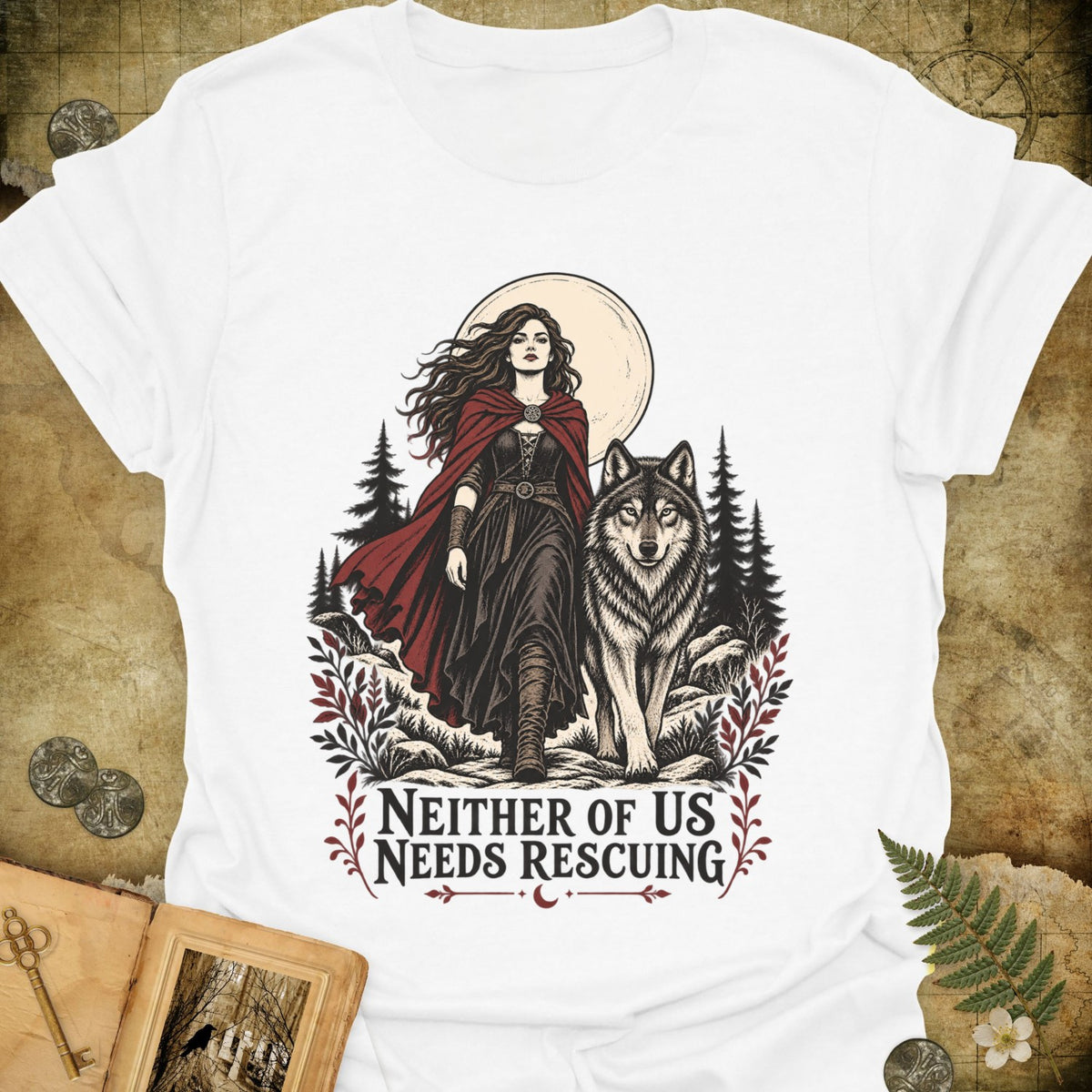 TLWIF Studio | White | No Rescuing T-Shirt