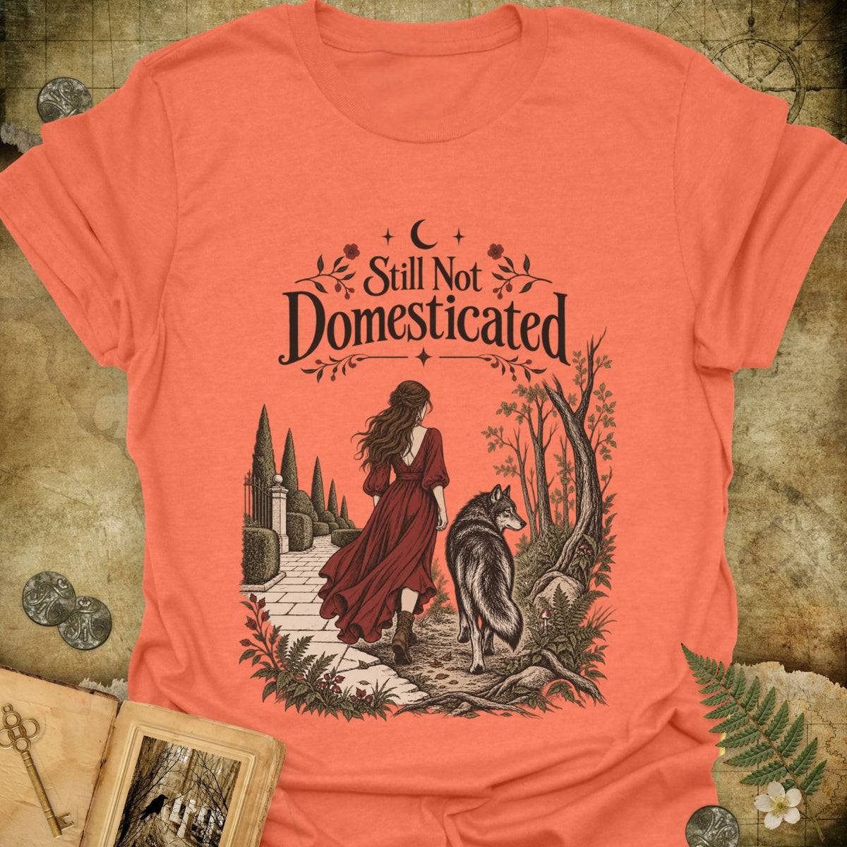 TLWIF Studio | Heather Orange | Not Domesticated T-Shirt