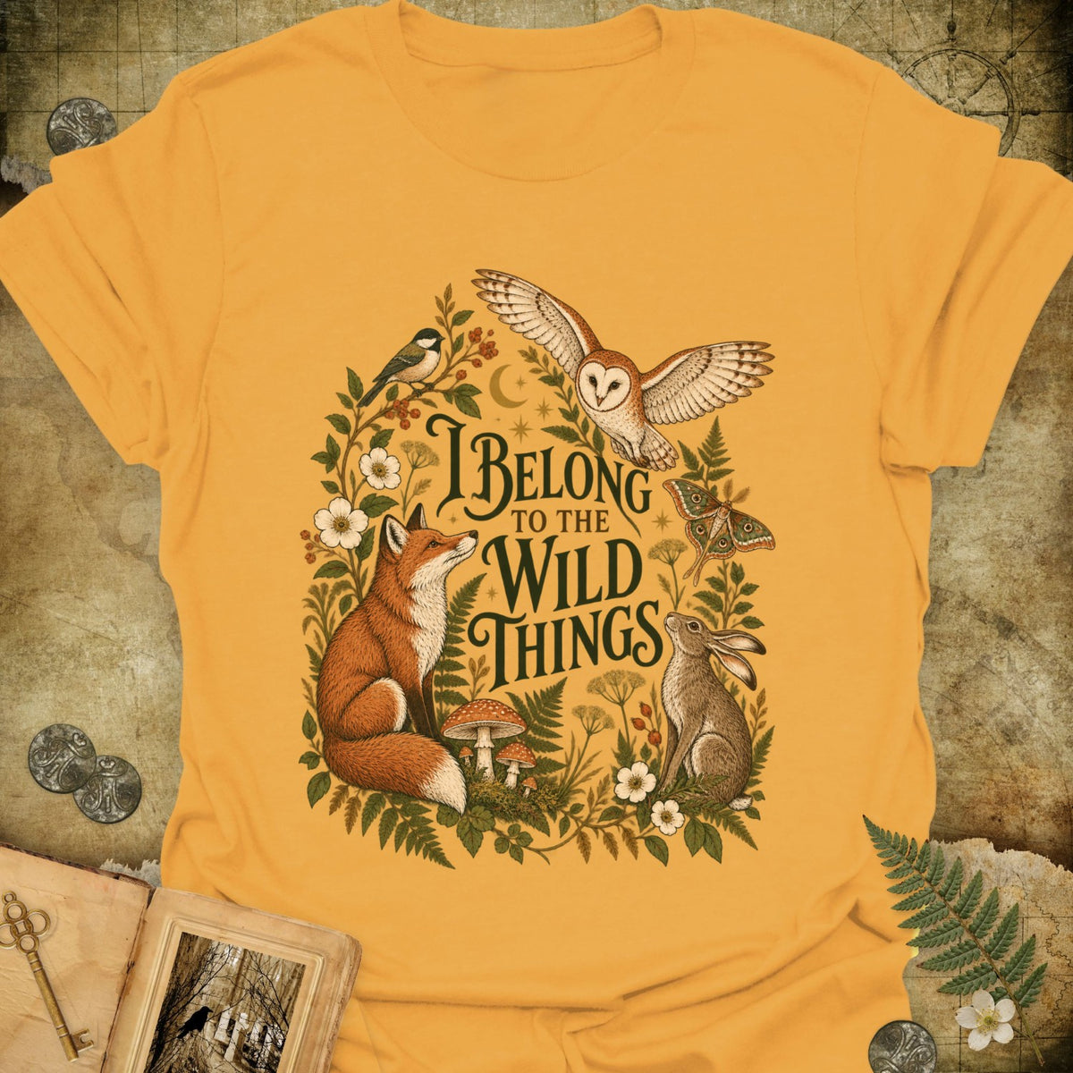 TLWIF Studio | Gold | I Belong to the Wild Things T-Shirt