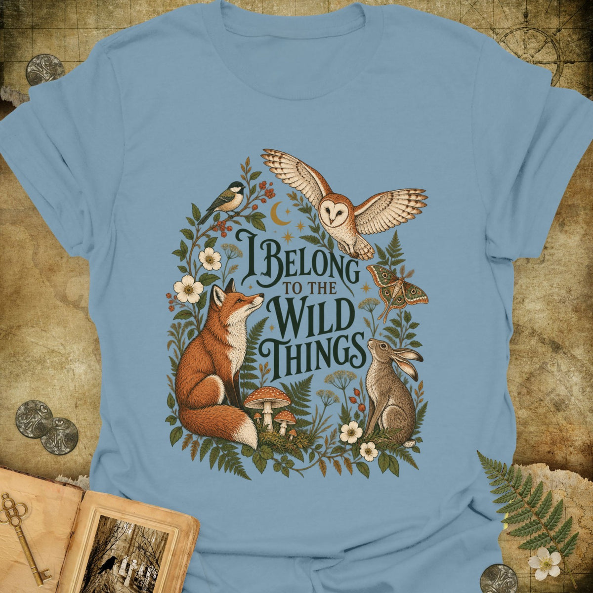 TLWIF Studio | Stone Blue | I Belong to the Wild Things T-Shirt