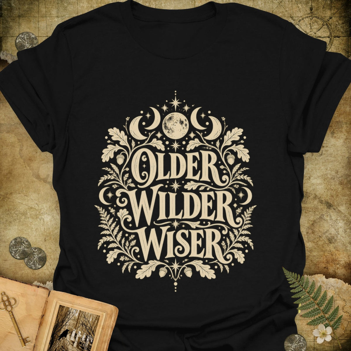 TLWIF Studio | Black | Older Wilder Wiser T-Shirt