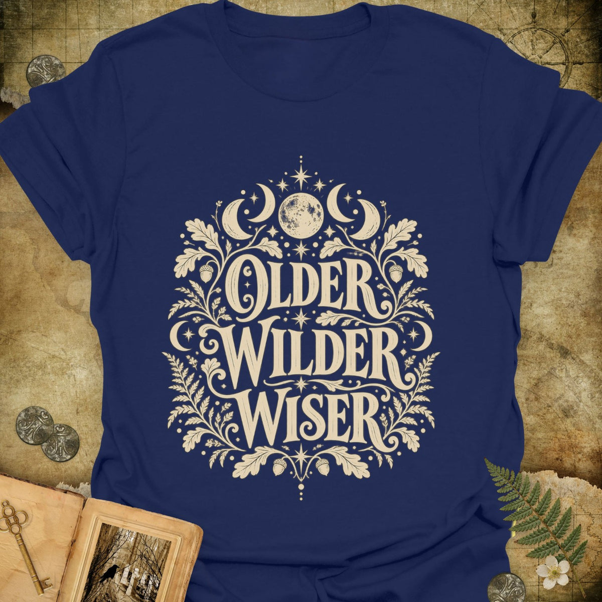 TLWIF Studio | Navy | Older Wilder Wiser T-Shirt