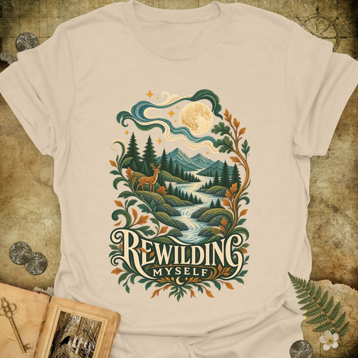 TLWIF Studio | Sand | Rewilding Myself T-Shirt