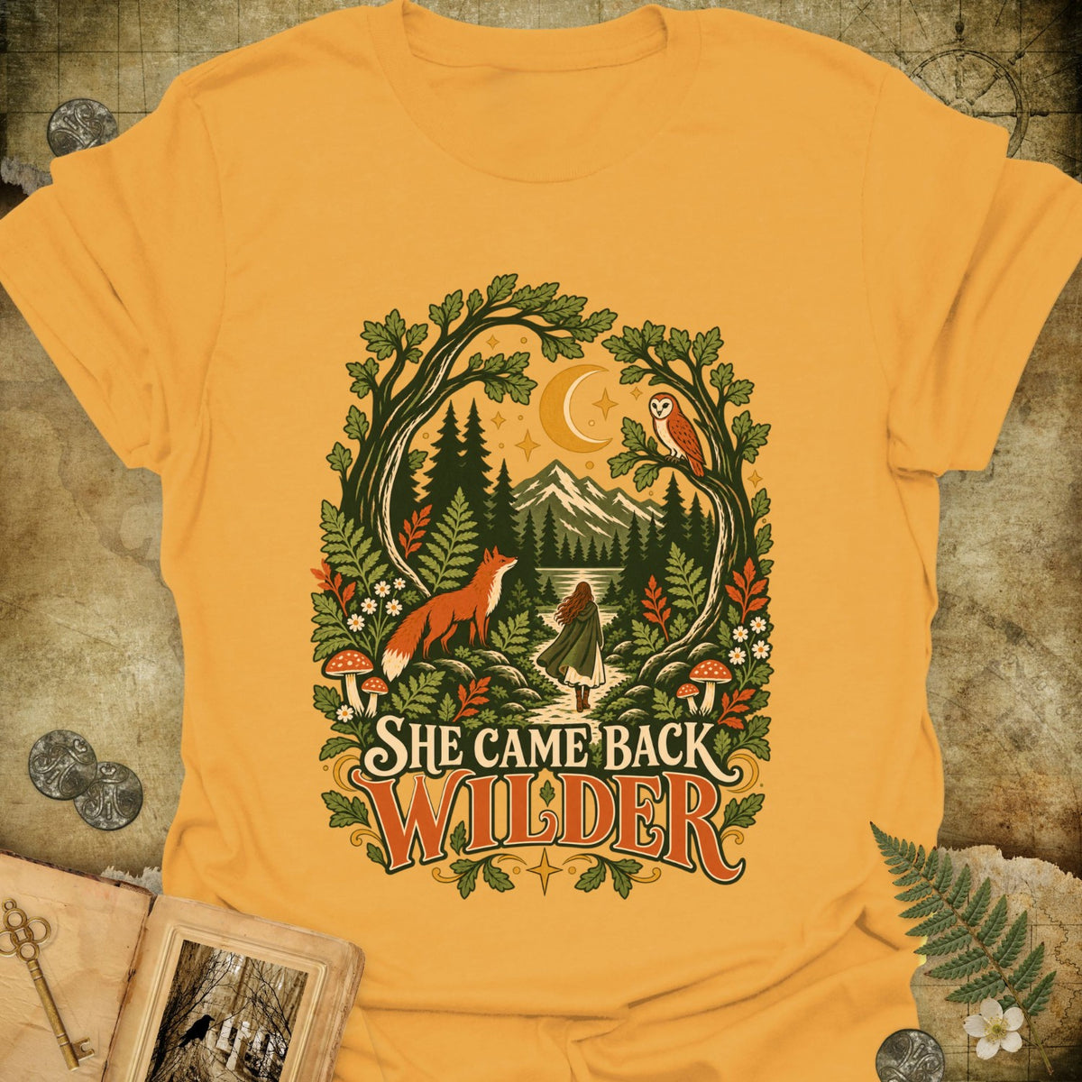 TLWIF Studio | Gold | She Came Back Wilder T-Shirt