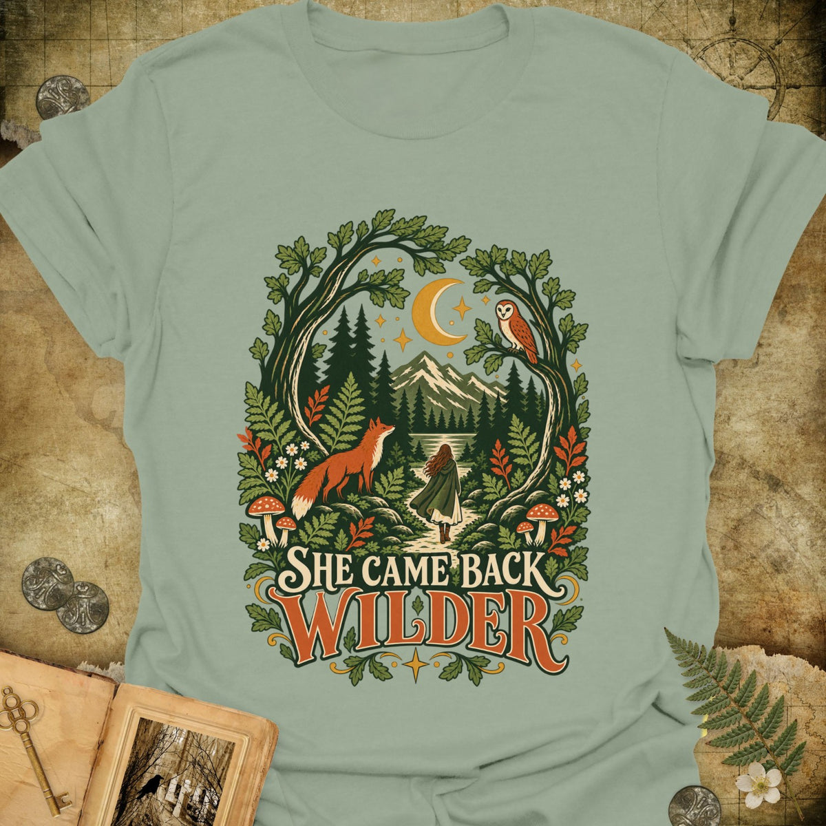 TLWIF Studio | Sage | She Came Back Wilder T-Shirt