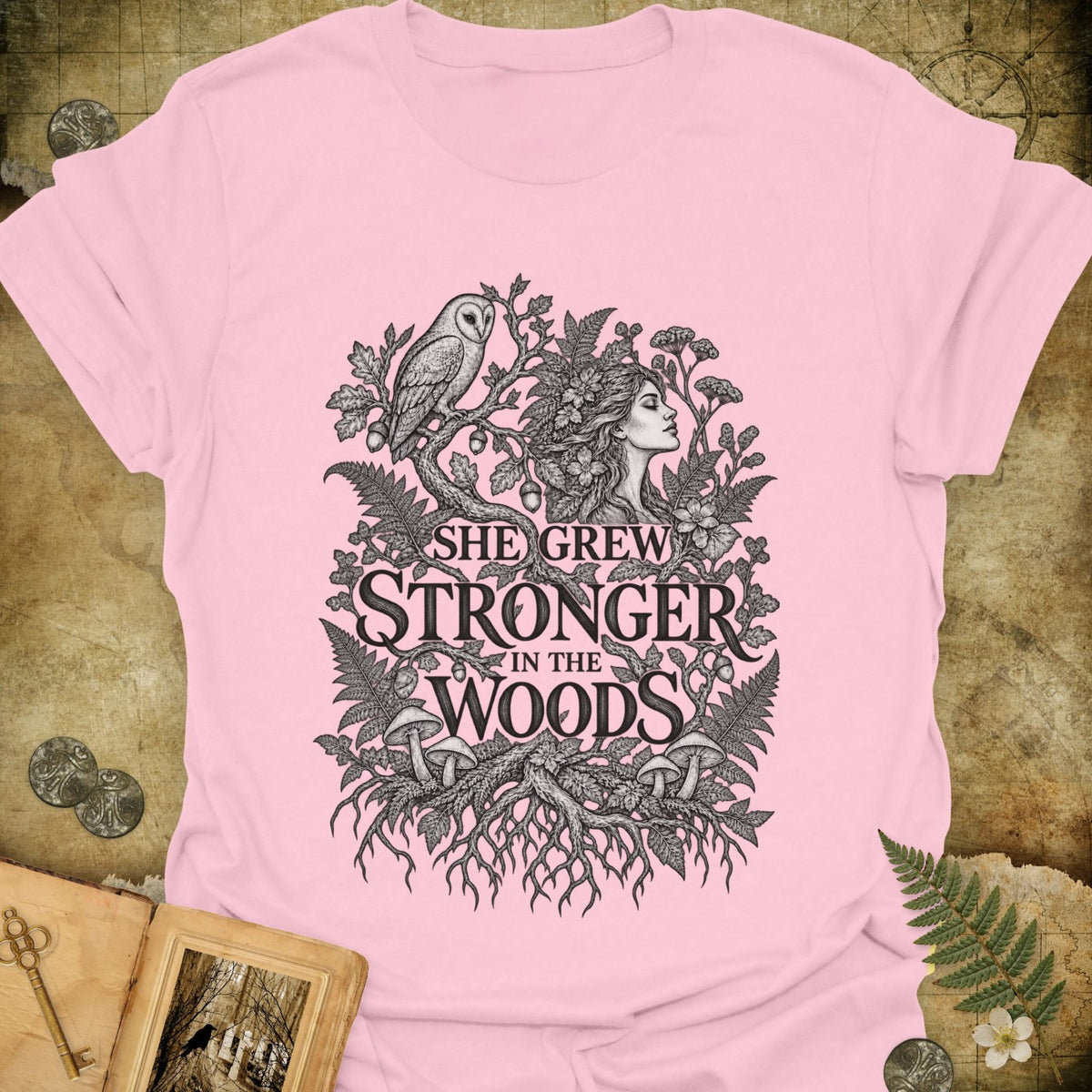 TLWIF Studio | Light Pink | Stronger in the Woods T-Shirt