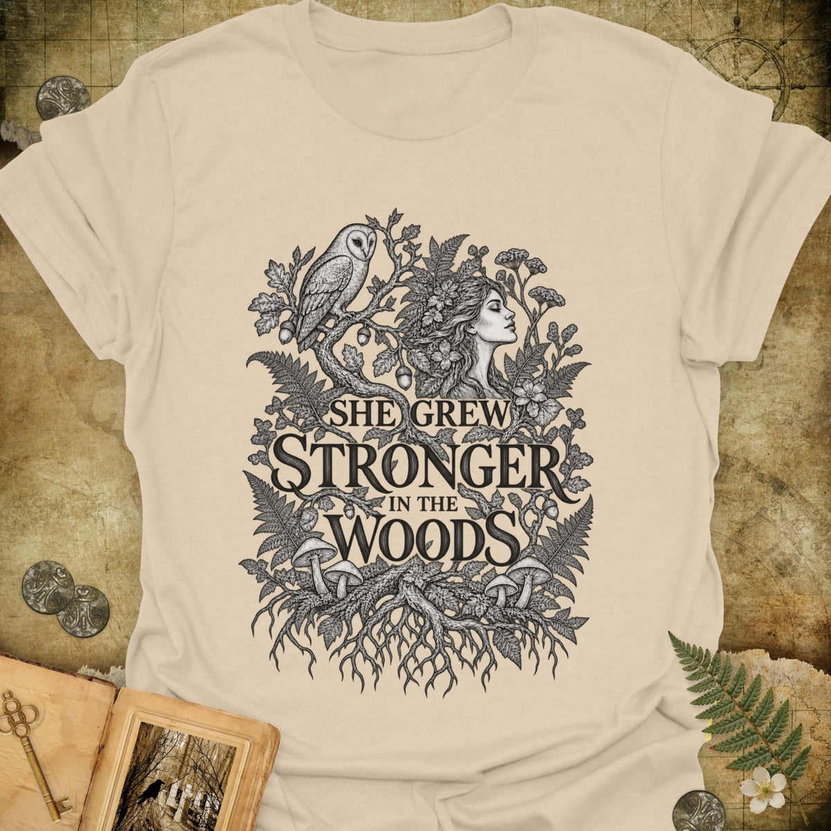 TLWIF Studio | Sand | Stronger in the Woods T-Shirt