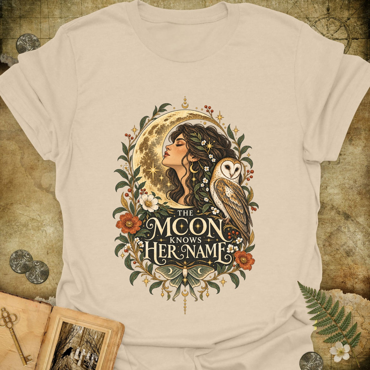 TLWIF Studio | Sand | The Moon Knows Her Name T-Shirt