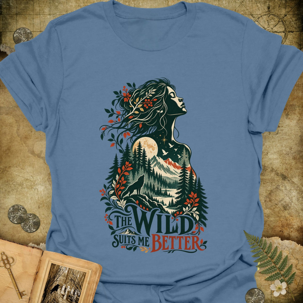 TLWIF Studio | Indigo Blue | The Wild Suits Me T-Shirt