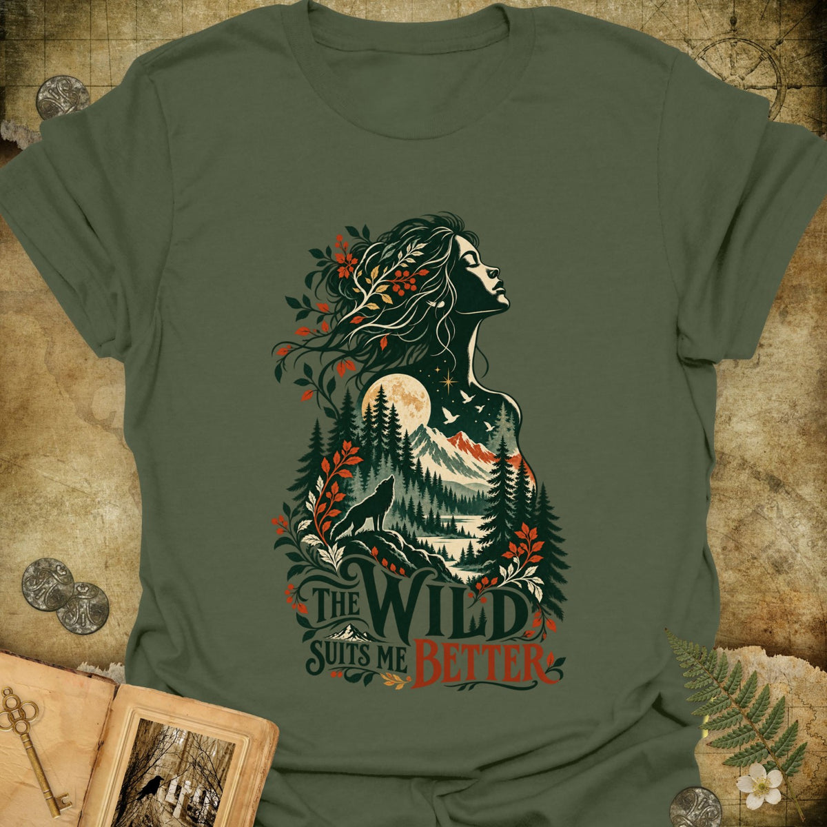 TLWIF Studio | Military Green | The Wild Suits Me T-Shirt