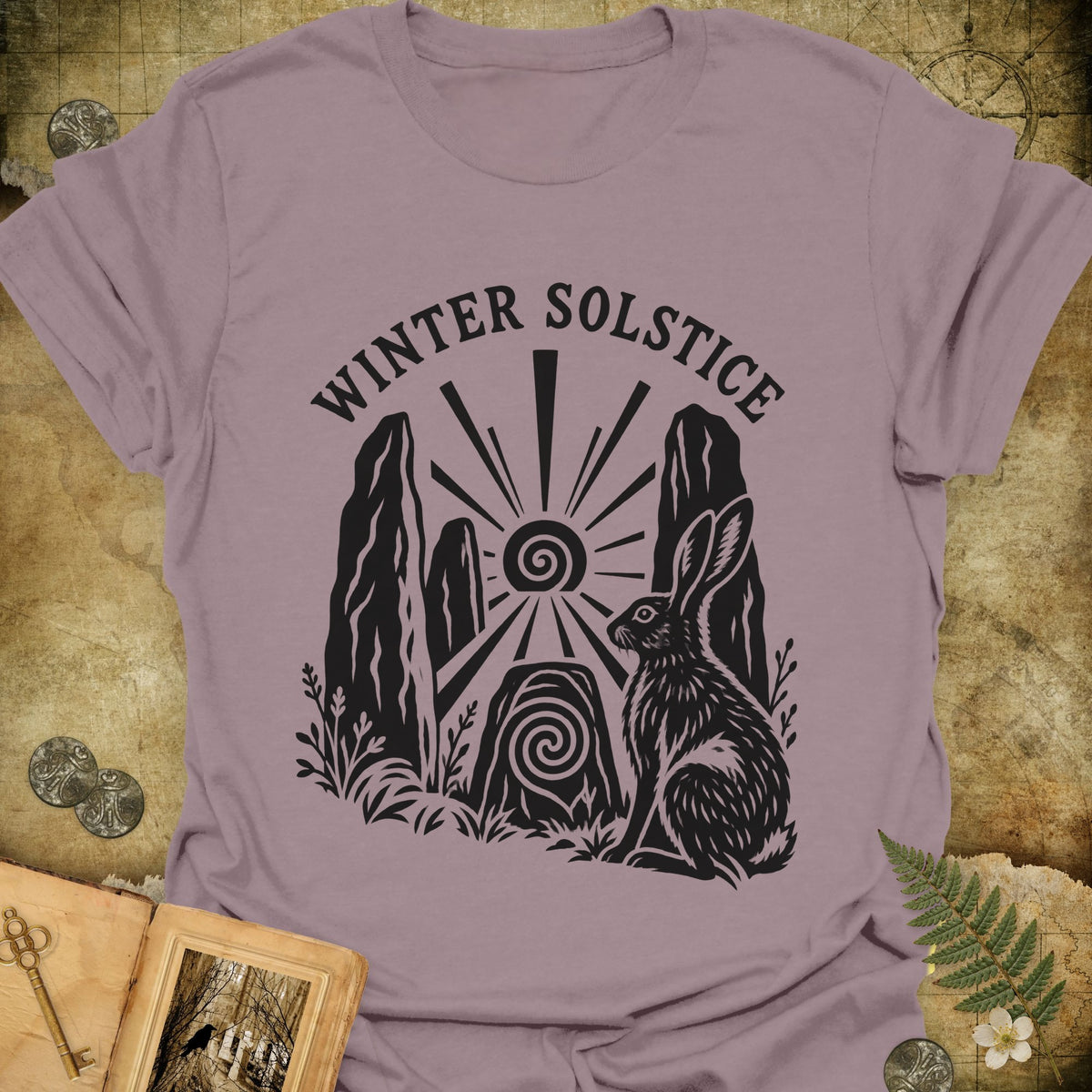 Winter Solstice Hare Emblem T-Shirt - Paragon