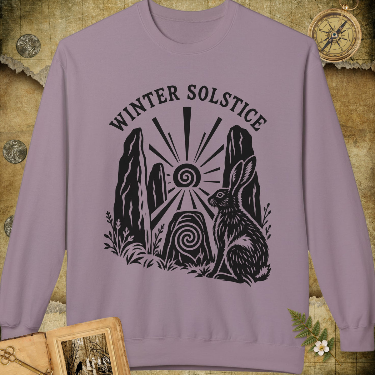 Winter Solstice Hare Emblem Sweatshirt - Paragon