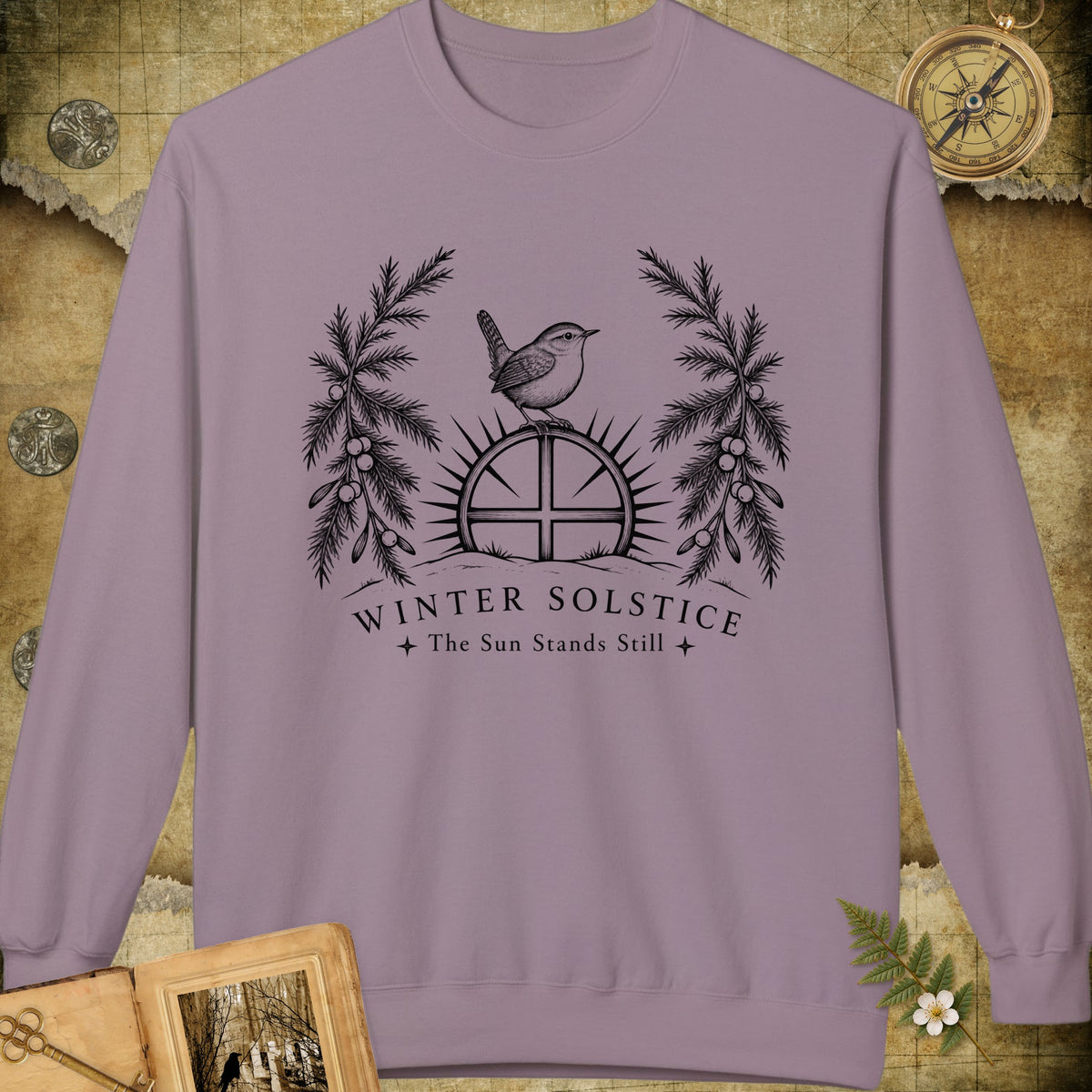 Winter Solstice Sunwheel Emblem Sweatshirt - Paragon
